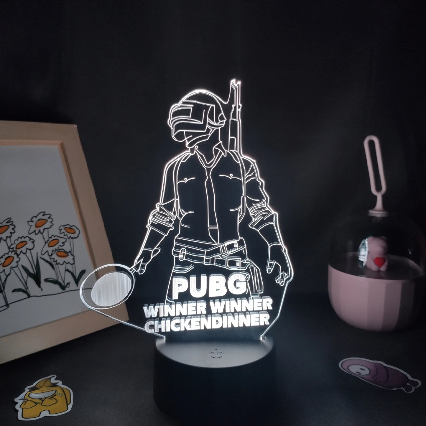 PUBG Pro Frame Lamp Winner Winner Chicken Dinner