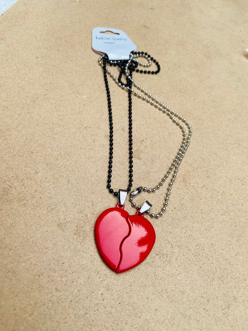 Broken Heart Couple Locket